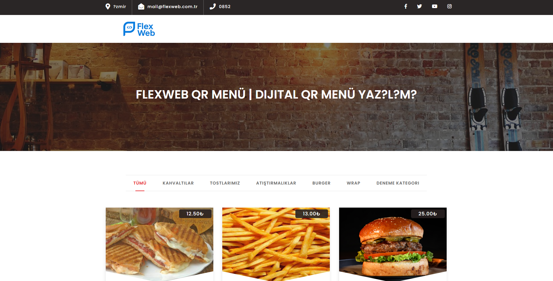 QR Menü Teması V9